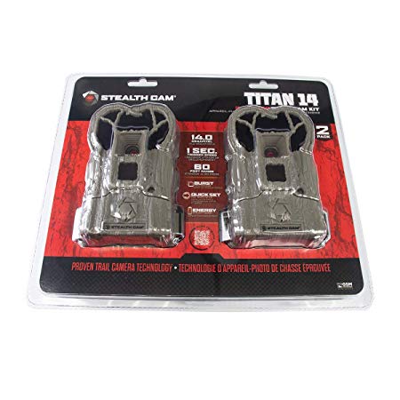 Stealth Cam 2-Pack Titan 14 IR 14MP Trail Cam Kit #STC-TX14-2PK