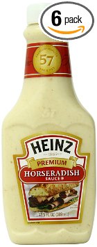 Heinz Premium Squeezable Horseradish Sauce, 12.5 Ounce (Pack of 6)