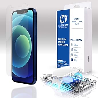 DOME GLASS Screen Protector for iPhone 12 mini (5.4"), Full Tempered Glass Shield with Liquid Dispersion Tech [Easy to Install Kit] Smart Phone Screen Guard - One Pack