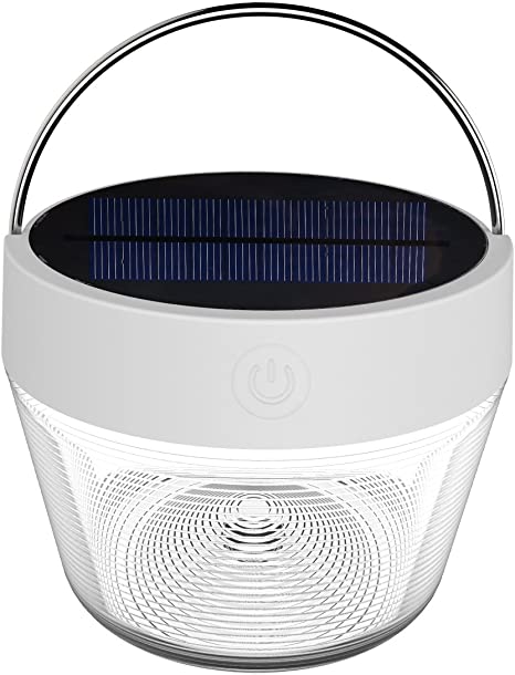 LE Solar LED Camping Lantern, Portable Table Lamp, RGB Storage Box, USB Rechargeable Tent Light for Outdoor, Hiking, Fishing, Emergency and More