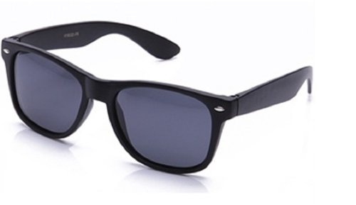 MLC EYEWEAR ® Polarized Retro 80s Classic Wayfarer Retro Sunglasses (black, polarized)