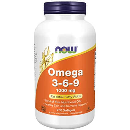 Now Foods Omega 3-6-9 Softgels 1000mg - 250 Softgels