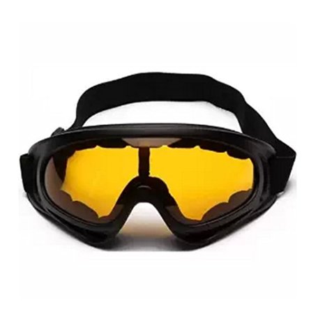 Minalo UV Protection Outdoor Sports Ski Glasses CS Army Tactical Military Goggles Windproof Snowmobile Bicycle Motorcycle Protective Glasses Ski Goggles (Tawney)
