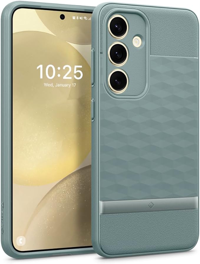 Caseology Parallax Case Compatible with Samsung Galaxy S24 Plus Case, [Enhanced Ergonomic Design] Military Grade Drop Tested (2024) - Sage Green