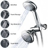 Prime Discount Event - Limited Time Save over 50 on Hydroluxe Full-Chrome 24 Function Ultra-Luxury 3-way 2 in 1 Shower-Head Handheld-Shower Combo Special Savings Deal from Top Brand Manufacturer