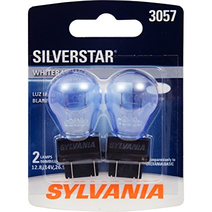 SYLVANIA 3057 SilverStar High Performance Miniature Bulb, (Contains 2 Bulbs)