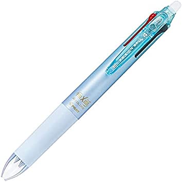 Pilot FriXion Ball 4, Erasable Ballpoint Pen, 4 Color Gel Ink Multi-Pen, 0.38mm, Gradient light blue (LKFB-80UF-GRLB)