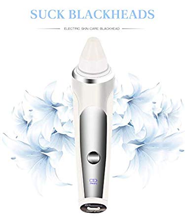 Blackhead Remover, Electric Facial Nose Pore Cleanser Acne Vacuum Suction Remover,USB Rechargable Blackhead Silica Gel Sucker Electric Skin Cleanser Beauty Instrument (1)