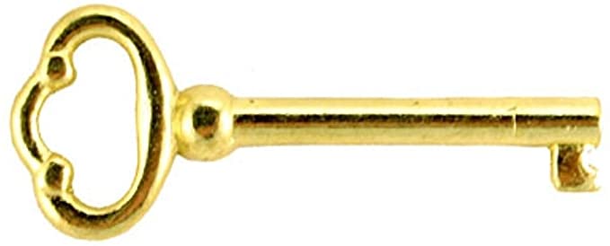 Generic KY-2 REPRODUCTION BRASS PLATED HOLLOW BARREL KEY