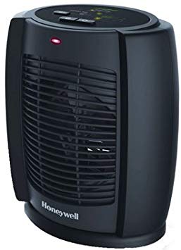 Honeywell EnergySmart 1,500-Watt Cool-Touch Heater, 11-5/8"H x 7-1/8"W x 10-3/8"D, Black