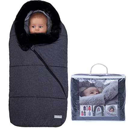 Orzbow Fur Collar Baby Stroller Sleeping Bag Newborn Sleep Sack Thicken Warm Infant Sleepsacks Keep Warm Waterproof Windproof