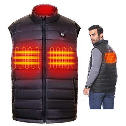 TAJARLY Heated Vest Lightweight,Washable Heated Vests for Men&Women with Battery Pack