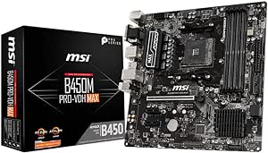 MSI B450M PRO-VDH MAX AMD AM4 DDR4 m.2 USB 3.2 Gen 2 HDMI Micro-ATX Motherboard