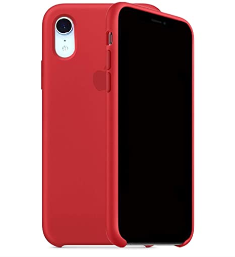 ForH&U Silicone Case Compatible for iPhone XR, Liquid Silicone Non-Slip Case Compatible with iPhone XR-6.1 inch (Red)