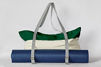 Yoga Mat Tote Bag and Gym Bag by Peak To Prairie — Durable and Soft Canvas for Workouts, Yoga Classes & Trips to the Gym and Large Enough to Fit a Yoga Mat, Yoga Blocks, Yoga Towel & Gym Accessories
