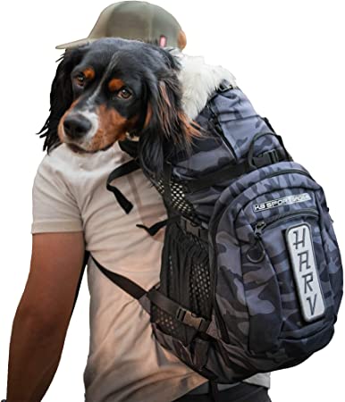 K9 Sport Sack | Dog Carrier Adjustable Backpack (Small, Air Plus - Blue Camo)