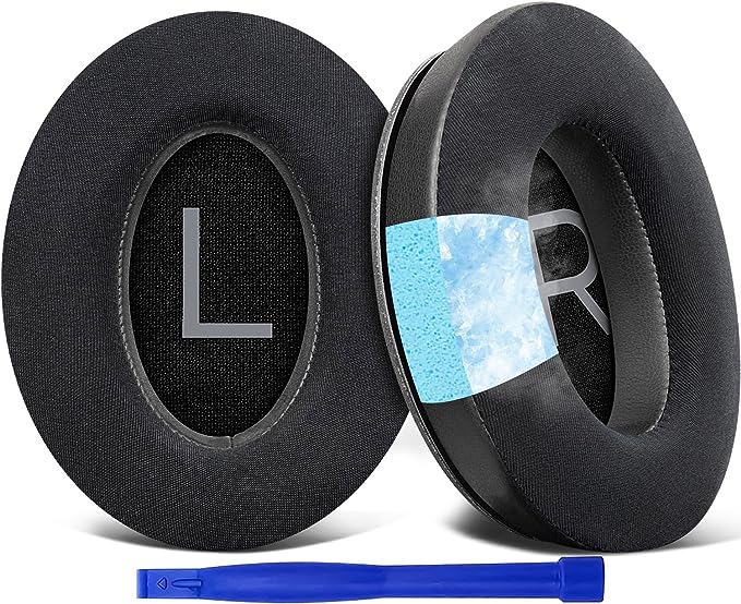 SOULWIT Cooling Gel Ear Pads Cushions Replacement for Bose QuietComfort 45(QC45)/QuietComfort SE (QC SE) Over-Ear Headphones, Earpads with High-Density Noise Isolation Foam - Black