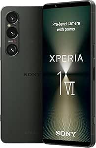 Sony Xperia 1 VI XQ-EC72 5G Dual 256GB 12GB RAM Factory Unlocked (GSM Only | No CDMA – not Compatible with Verizon/Sprint) Global Version Smartphone – Khaki Green