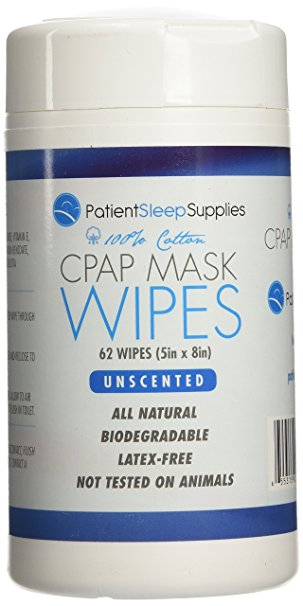 Patient Sleep Supplies CPAP Mask Wipes