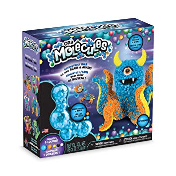 The Orb Factory ORBMolecules Octobeast Never Dries Compound, Blue/Orange/Yellow, 9.44" x 3.44" x 8.44"
