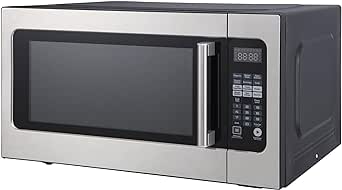 Magic Chef 2.2 Cubic Feet 1,200 Watts Countertop Microwave Oven with Sensor Cooking, Large Microwave for Kitchen Spaces, Stainless Steel, MC2211MS