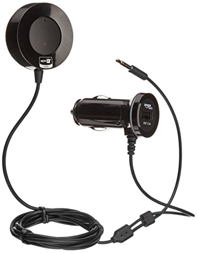 AmazonBasics Bluetooth Hands-Free Car Kit with 3.5mm Aux Jack