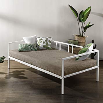 Zinus Morning Mist Twin Daybed Frame, Steel Slat Support