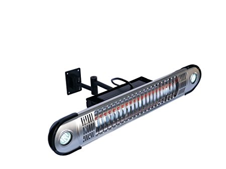 Ener-G  Wall Mounted Indoor/Outdoor Electric Patio Heater, Silver