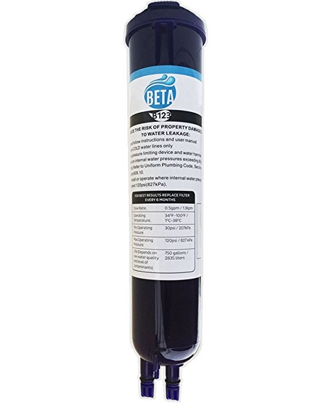 Beta Water Filter Replacement Cartridge Compatible to Whirlpool PUR Push Button 4396841, 4396710, Pur Filter3