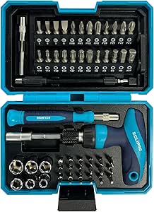 Eclipse Professional Tools ETGRS53PS 53 Piece T-Grip Ratchet Screwdriver & Mini Socket Set