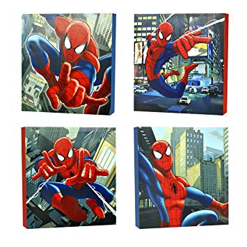 Marvel Spider-Man Canvas Wall Art (4-Piece)