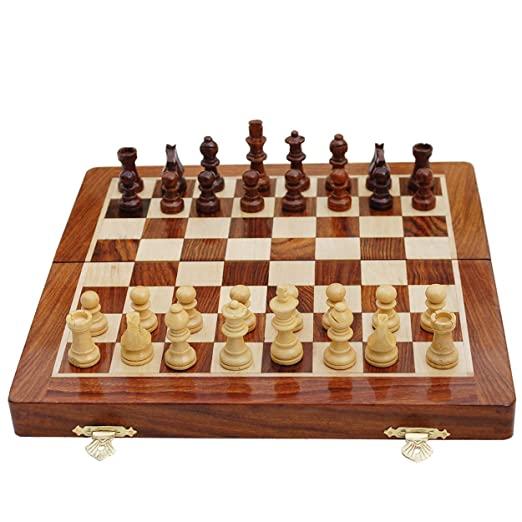 Wooden Hand Crafted (Non Magnetic) Foldable Chessboard Game