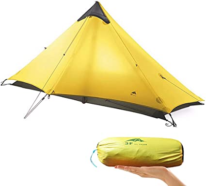 KIKILIVE Ultralight Tent 3-Season Backpacking Tent for 1-Person or 2-Person Camping, New LanShan Outdoor Camping Tent Shelter,Perfect for Camping, Trekking, Kayaking, Climbing, Hiking