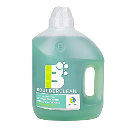 Boulder Clean Natural Foaming Bathroom Cleaner Refill, Lemon Lime Zest, 100 Fluid Ounce