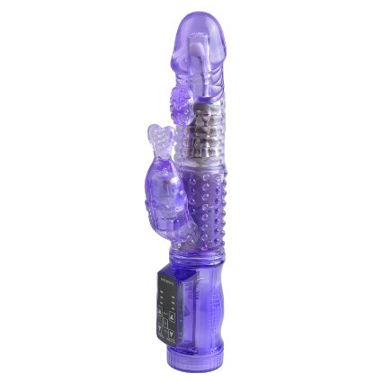 Tracy's Dog Mermaid Silica Beads Turn Frequency Vibration Waterproof Massage Stick for Female Clit Stimulator Clitoral G Spot Vibrator(purple)