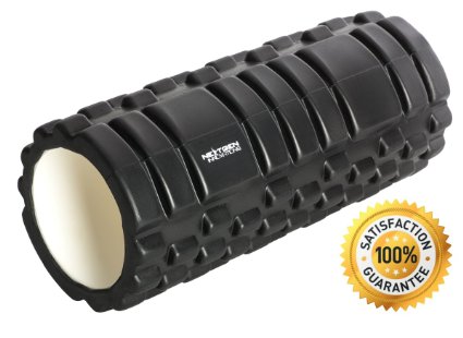 NextGen Innovations Textured Power Grid Foam Roller- Scientifically Designed- Trigger Point Therapy- 55x 13- Black Foam Roller- Highest Quality EVA Foam- Excellent for Physical Therapy- High Density Foam- Targets Deep Tissue- Best Foam Roller Available for Muscle Recovery and Injury Prevention- 100Satisfaction Guarantee