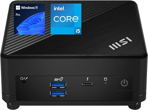 MSI Cubi 5 Professional Mini PC, 12th Gen Intel i5-1235U Processor, 8GB RAM, 512GB SSD, Wi-Fi 6, Windows 11 Pro, Support 4K@60Hz Display, Seamless Multitasking at Work/Home