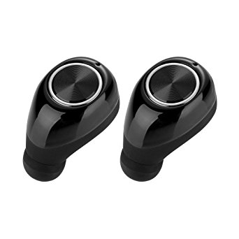 Mini Bluetooth Earbuds Earphone,Ounice Mini TWS Twins True Wireless Bluetooth 4.1 Sport Earbuds Headset Stereo Headphone In-Ear Earpiece (Black B)