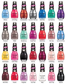 Lot of Sinful Colors Finger Gel Polish Color Lacquer All Different Colors No Repeats (8)