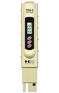 HM DIGITAL TDS-3 TDS Meter Handheld tds Tester With Large LCD Screen Includes ATC Temperature Reading Testing For Hydroponics Gardening Aquariums Reefs Pools Spas Water Treatment Drinking Pure Filter system