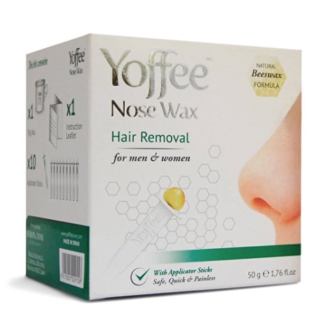 Yoffee Nose Hair Removal with Natural Beeswax Formula. Safe, Quick and Painless 50g