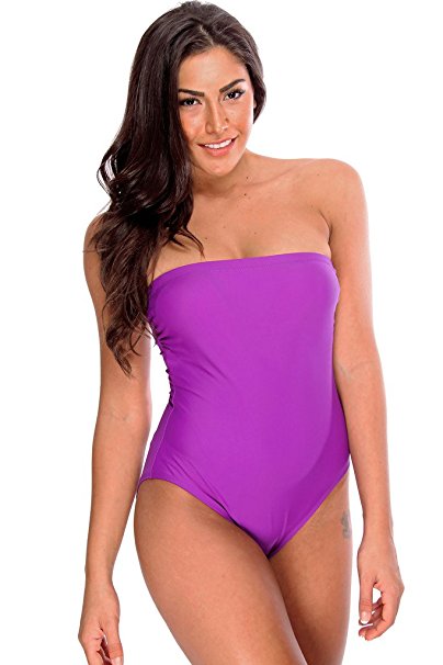 Dippin' Daisy's Women's Strapless Bandeau One Piece Size 8 to 18 - Made in USA