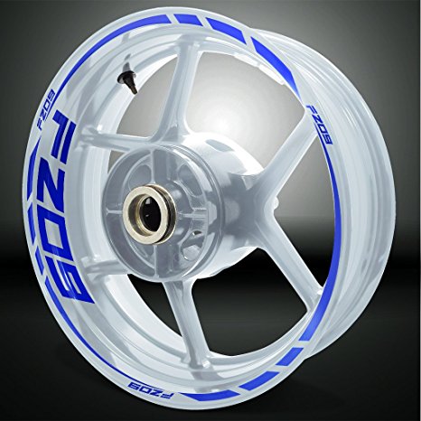 Yamaha FZ09 Reflective Blue Motorcycle Rim Wheel Decal Accessory Sticker
