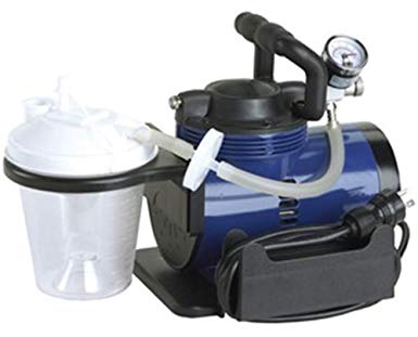 Heavy Duty Mucus Secretion Machine for Home Use Includes 800 cc Suction Canister, 6’ Suction Tube, 10” Suction Canister tubing, Hydrophobic Filter - Home Use Aspirator