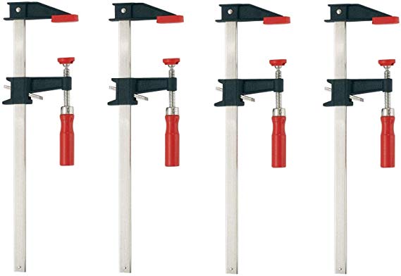 Bessey GSCC2.512 2.5-Inch x 12-Inch Economy Clutch Style Bar Clamp, 4 Pack