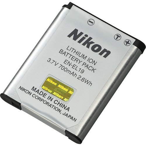 Genuine Nikon EN-EL19 3.7V 700mAh Battery Pack for S2500 / S63100 / S4100   More