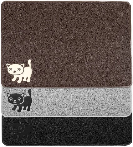 BPA Free Premium Cat Litter Mat - Extra Large - Best Quality Kitty Litter Catcher with 9-TM Scatter Control - Urine Proof Litter Mat- Soft Touch for Cats Paws
