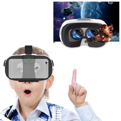 LeNest 3D VR Headset Glasses for 4"-6" Smartphones
