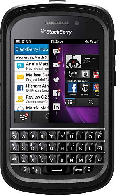 OtterBox Defender Series Case for BlackBerry Q10 - Retail Packaging - Black (Discontinued by Manufacturer)