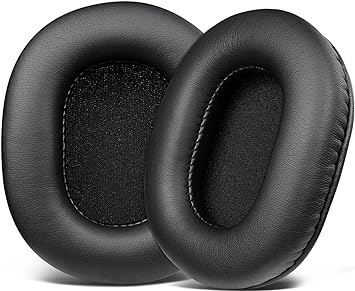 SOULWIT Almohadillas de Repuesto para Sony MDR 7506/MDR V6/MDR V7 y MDR CD900ST Auriculares-Negro